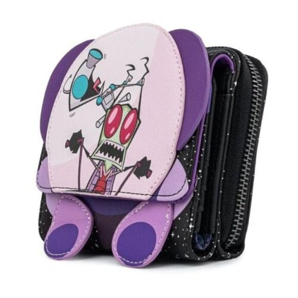 Loungefly Invader Zim Gir 20th Anniversary Tri fold Wallet - Picture 2 of 5